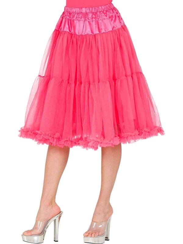 Midi tule roze petticoat