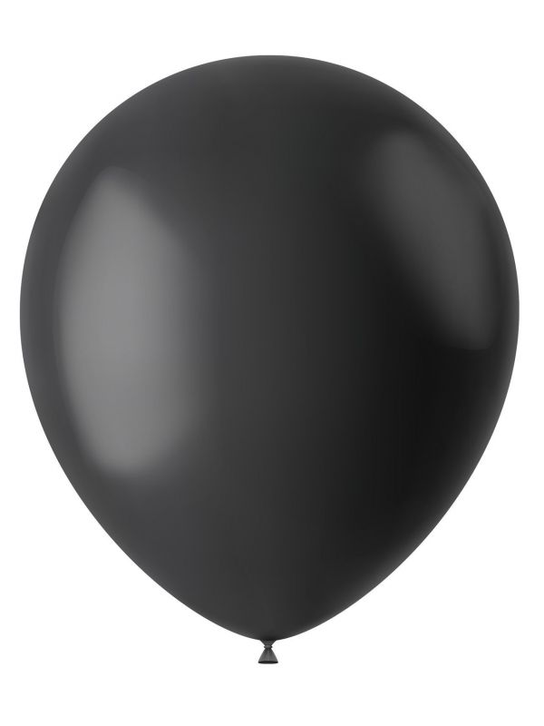 Midnight zwarte mat ballonnen 100 stuks