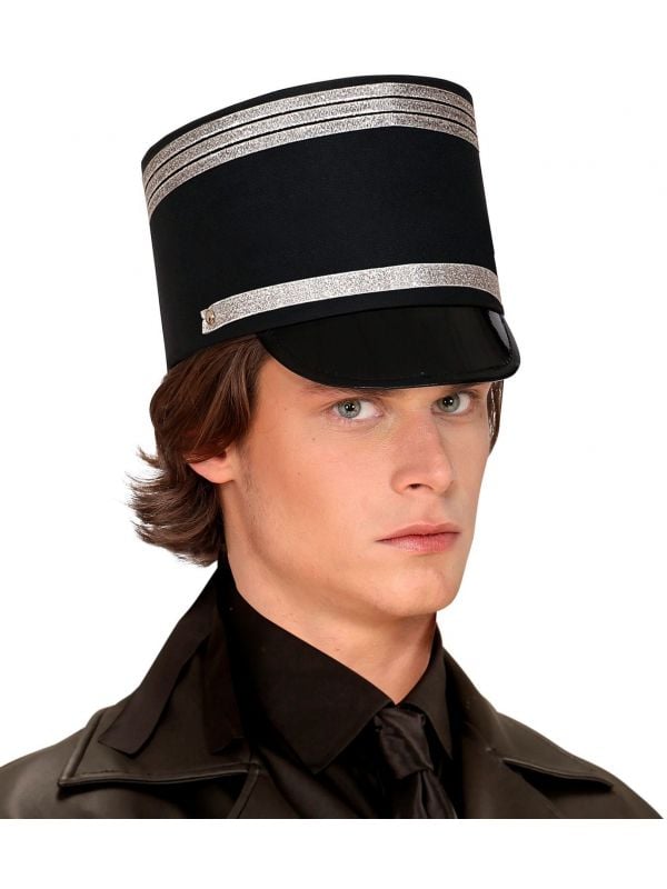 Militaire hoed zwart