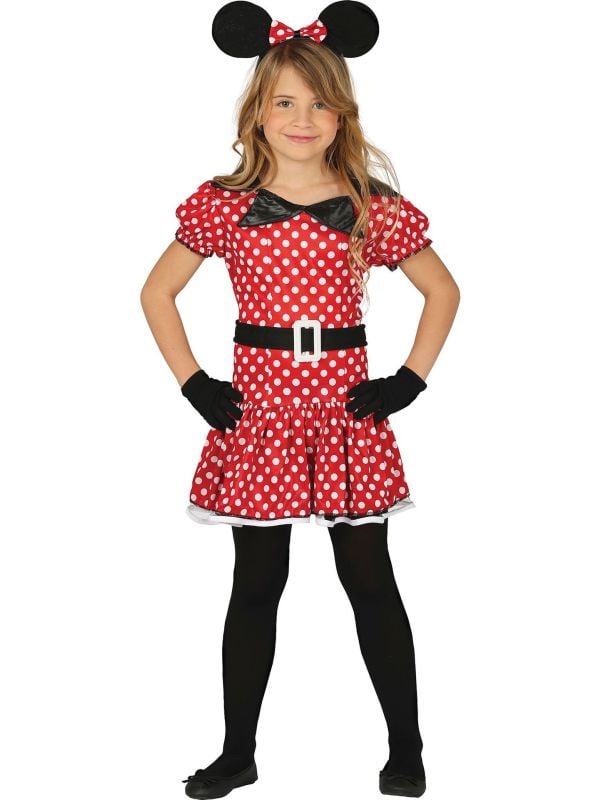 Minnie Mouse jurk meisjes rood