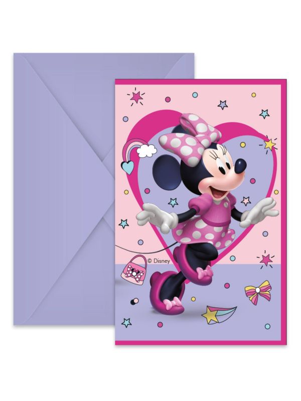 Minnie Mouse uitnodigingskaarten