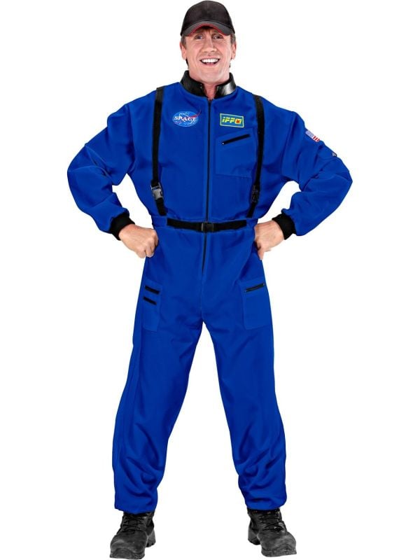 Nasa astronaut pak blauw mannen