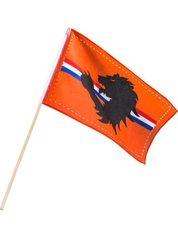 Nederland zwaaivlag met leeuw