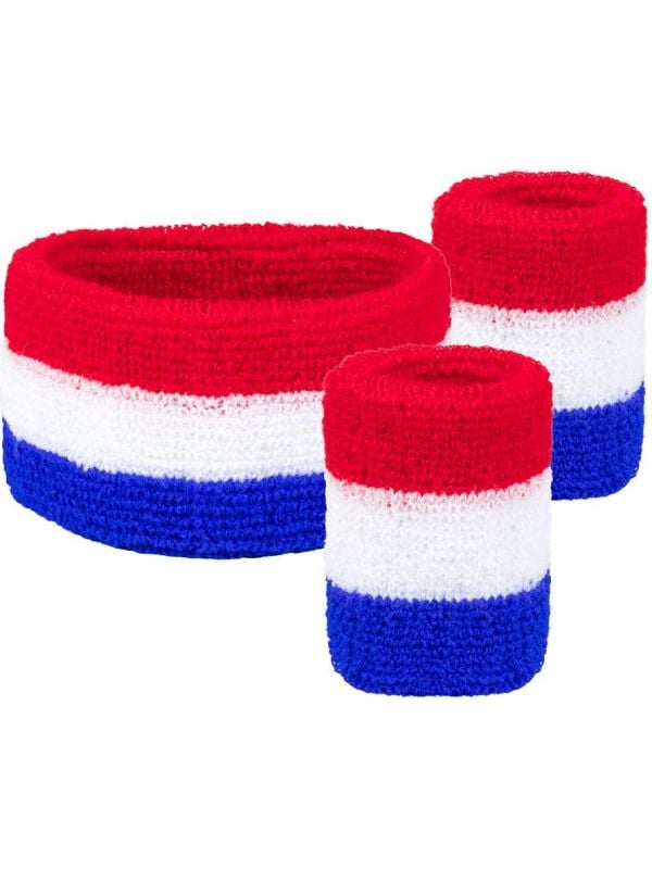 Nederlandse vlag zweetbandjes set