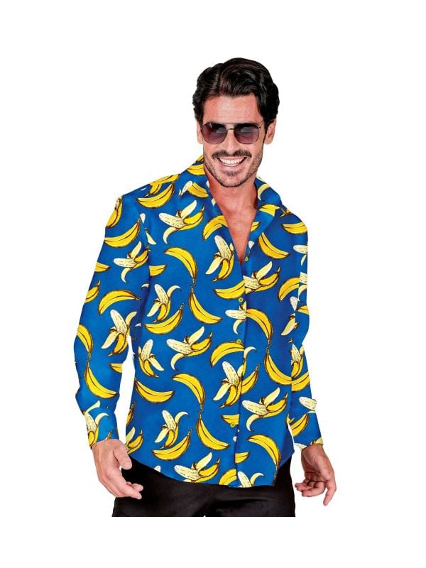 Neon banana blouse mannen