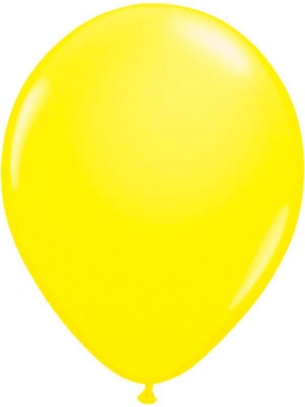 Neon gele ballonnen 8 stuks