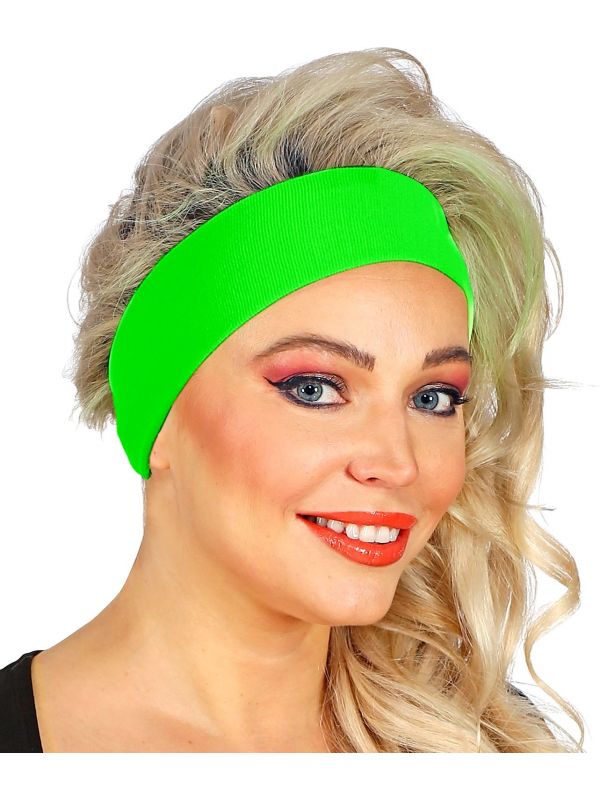 Neon groene 80s hoofdband
