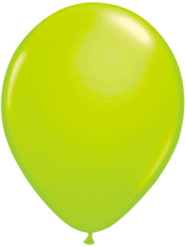 Neon groene ballonnen 8 stuks