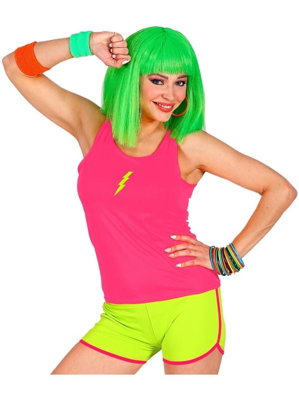 Neon hotpants geel