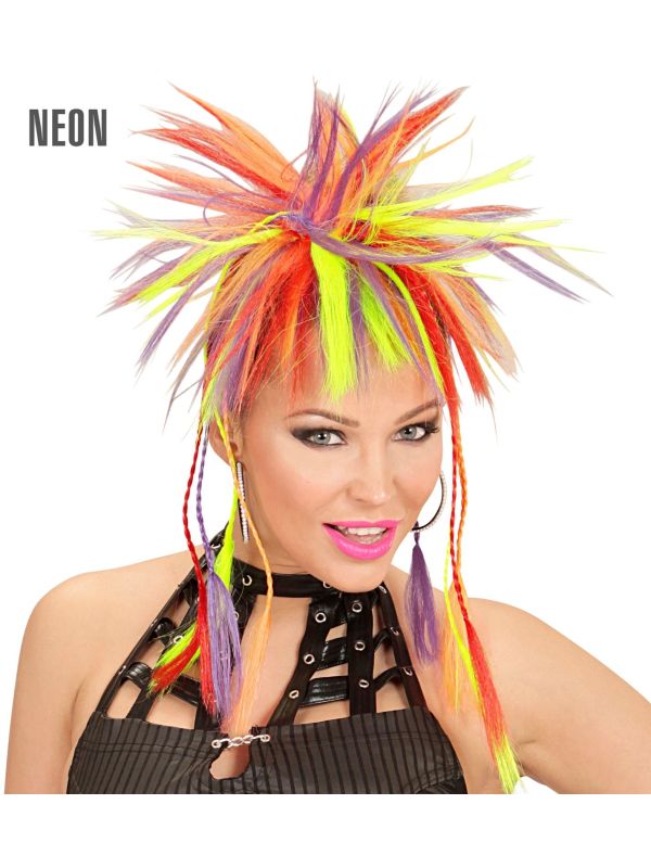 Neon multikleurige haarextensie