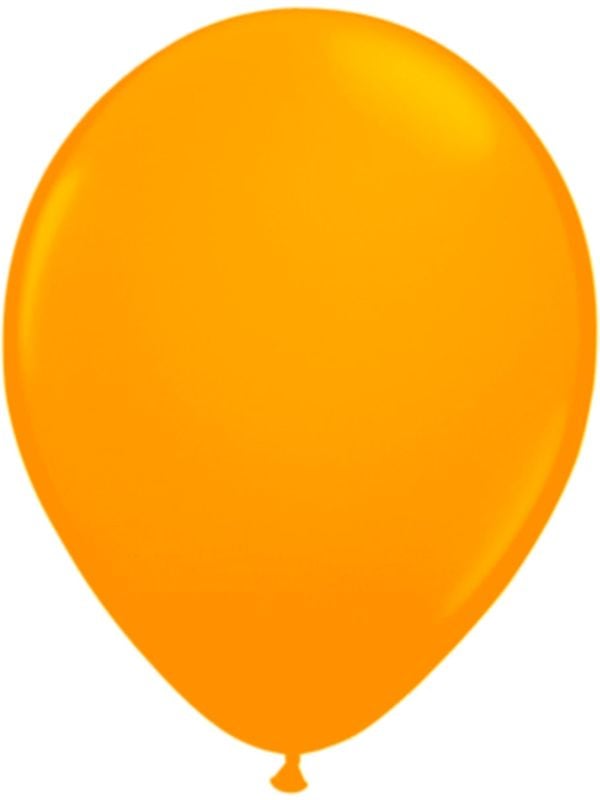 Neon oranje ballonnen 8 stuks