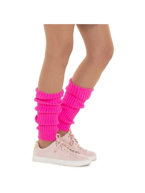 Neon roze beenwarmers foute party