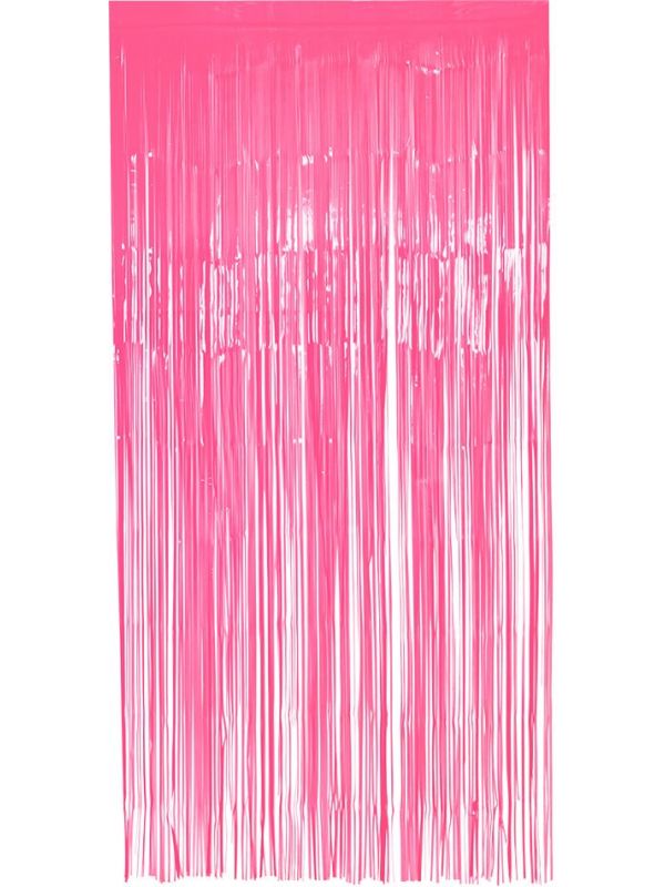 Neon roze foliegordijn