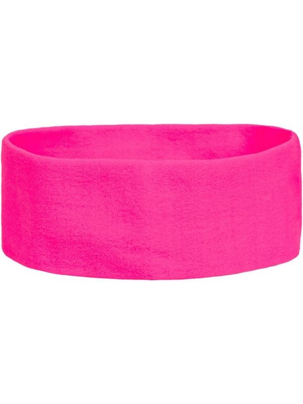 Neon roze retro hoofdband
