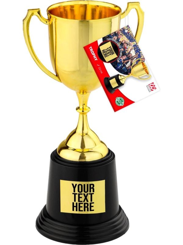 Nep beker goud kampioenen met kleefetiket main product photo