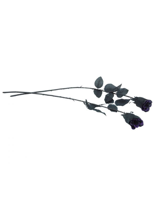 Nep roos zwart en paars