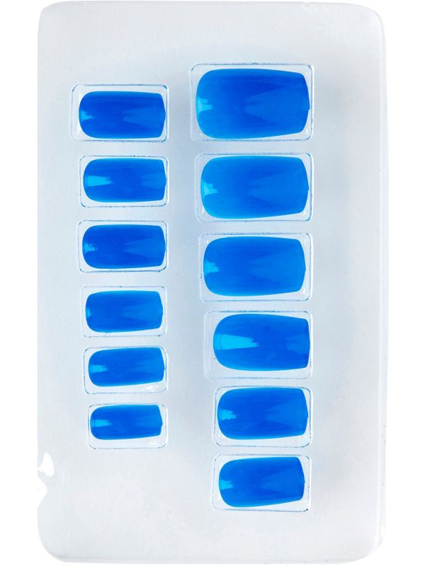 Nepnagels neon blauw