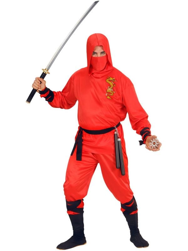 Ninja kleding rood