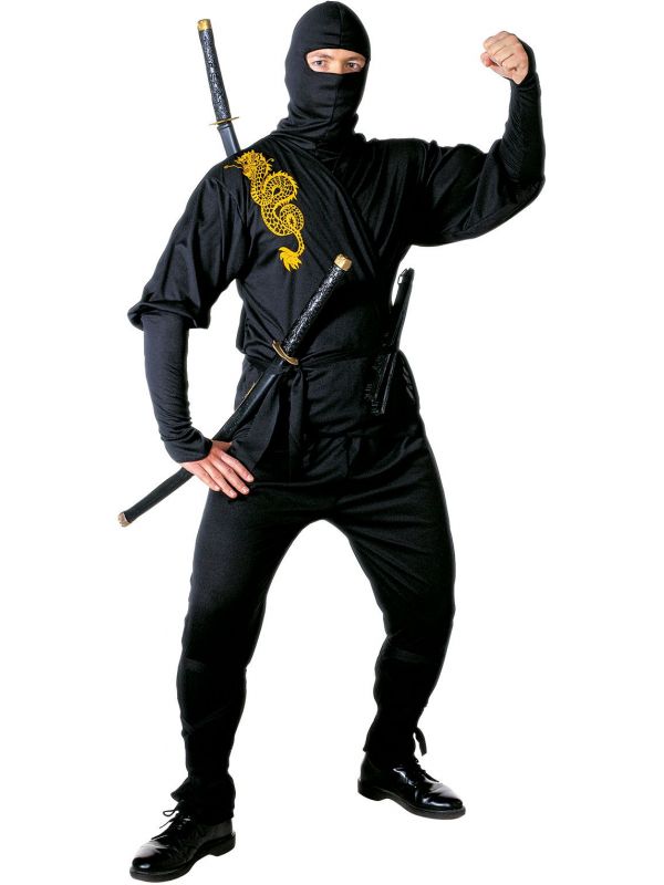 Ninja kostuum heren zwart