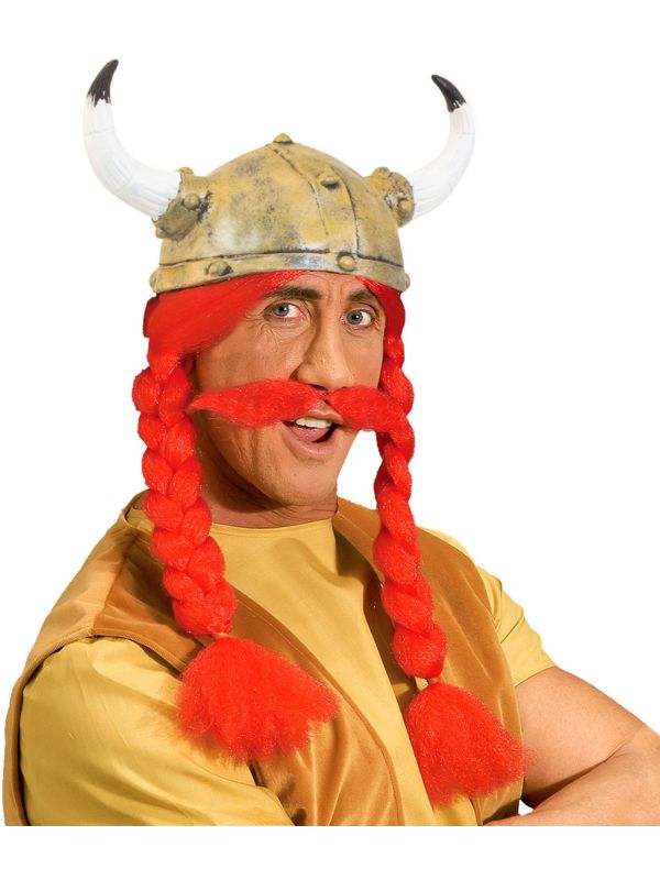 Obelix de Galliër helm met vlechten en snor main product photo