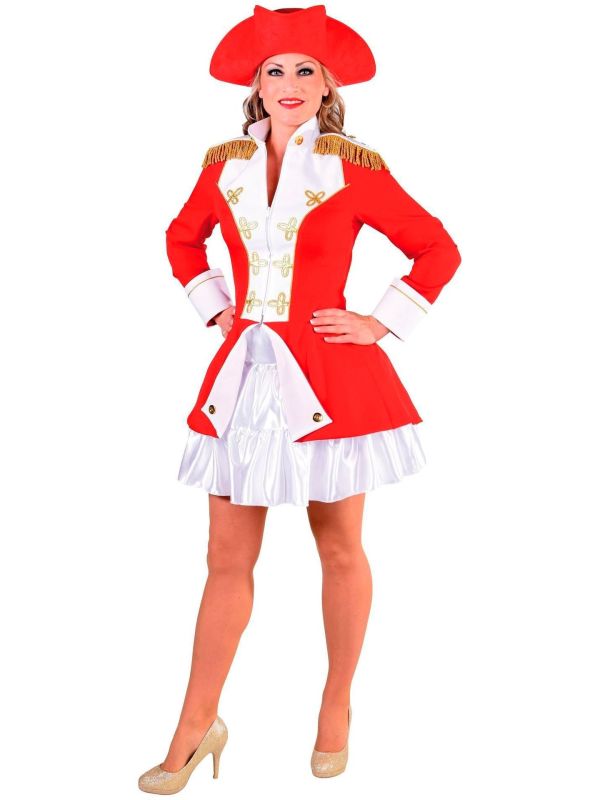 Officiers jas rood vrouwen main product photo
