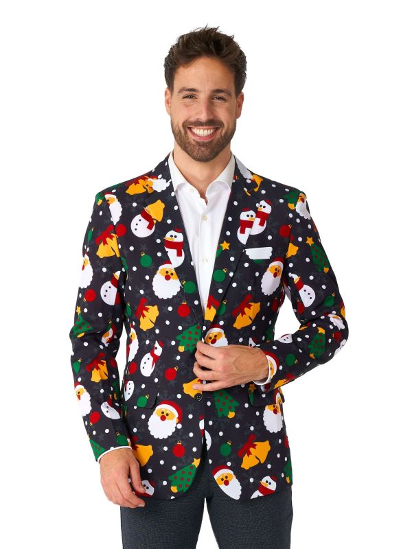 Offstream Men's Colbert Xmas Icons Zwart main product photo