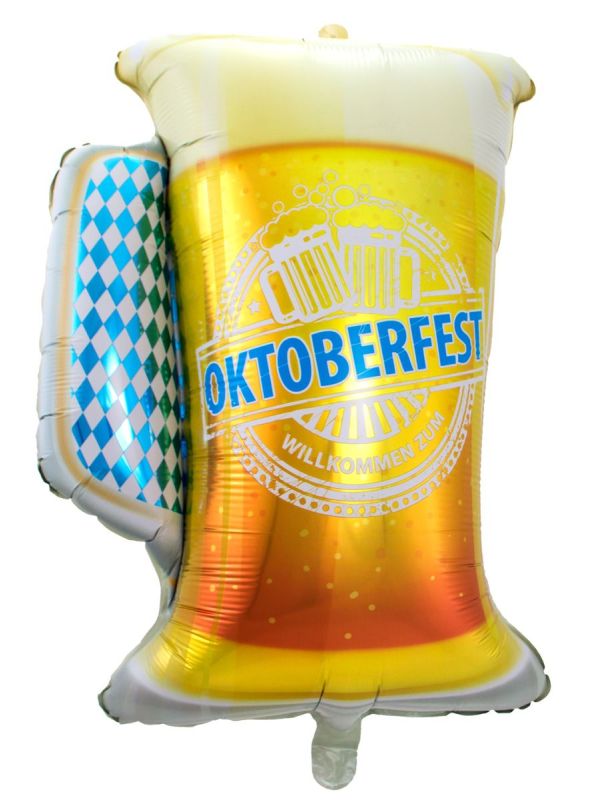 Oktoberfest bierpul folieballon