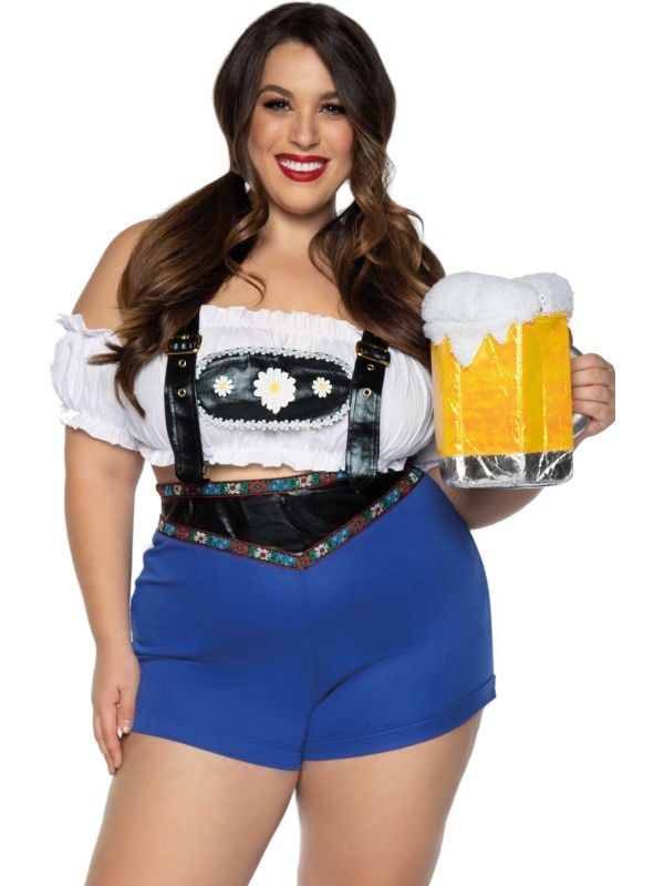 Oktoberfest lederhosen dames plus size main product photo