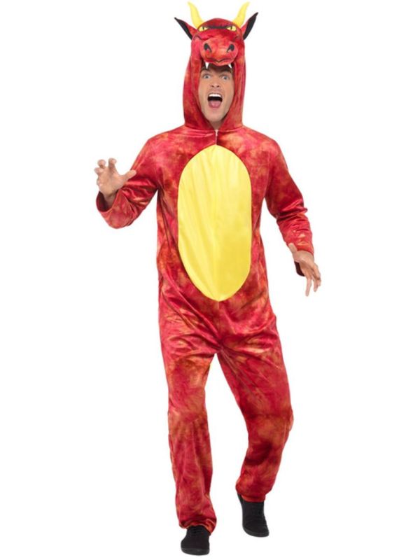 Onesie draak rood main product photo