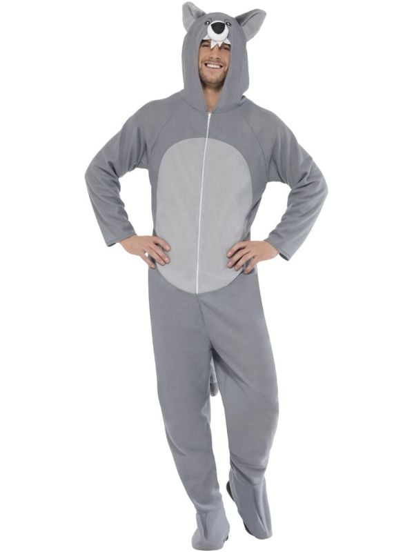 Onesie grijs wolf