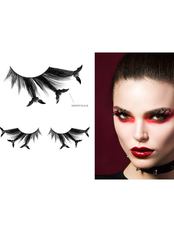 Oogwimpers vleermuizen halloween