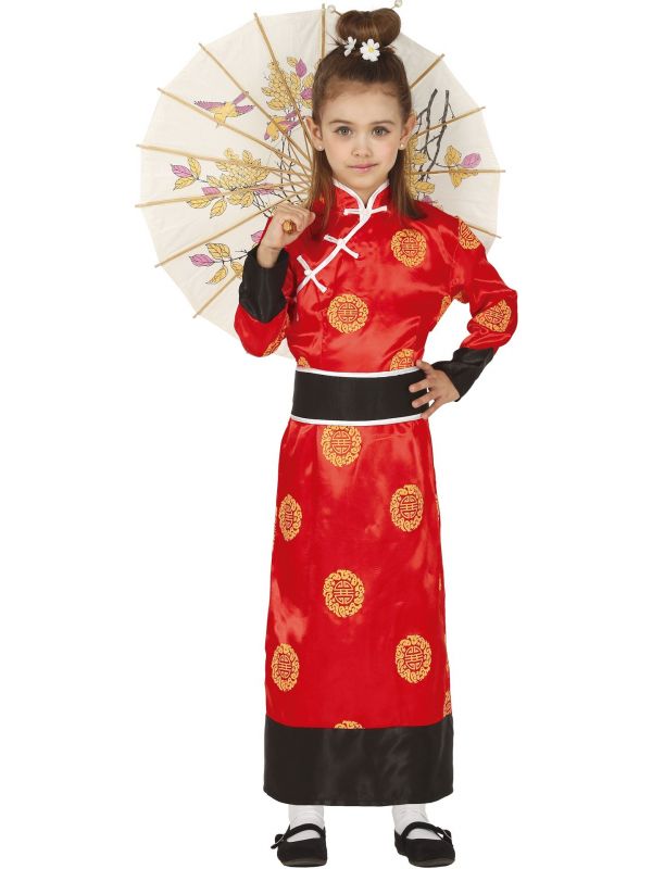 Oosterse rode kimono kind