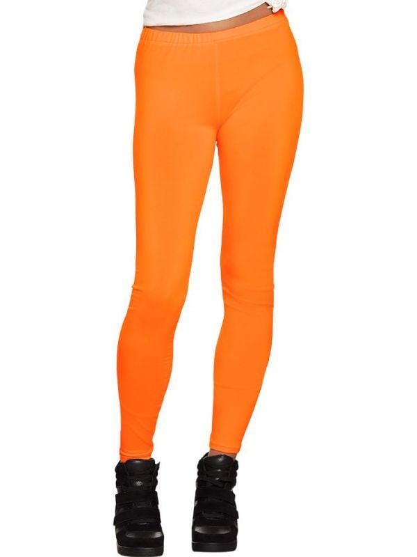 Opaque legging neon oranje