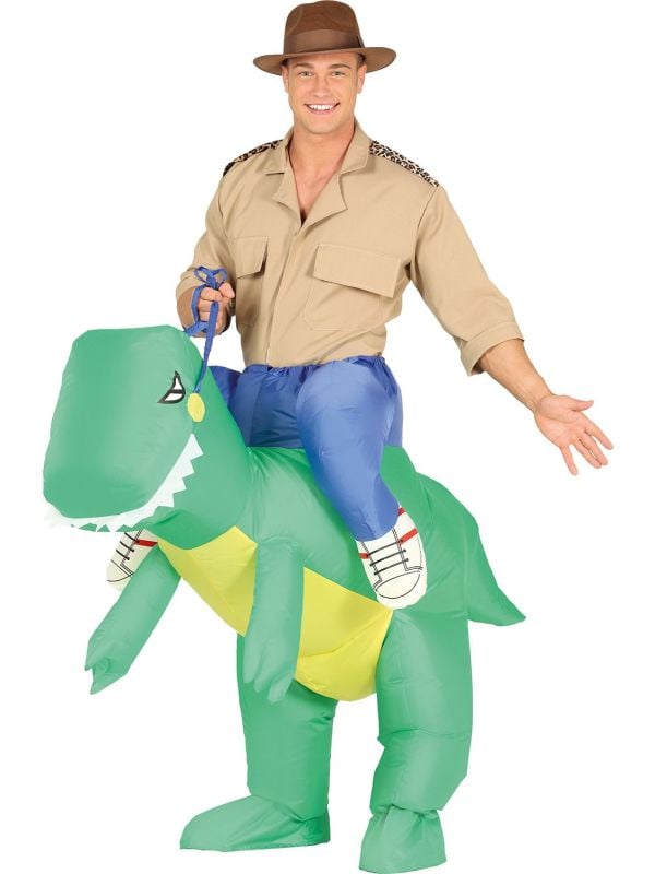 Opblaasbare dinosaurus outfit