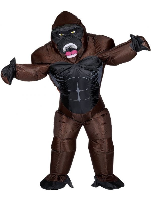 Opblaasbare gorilla outfit