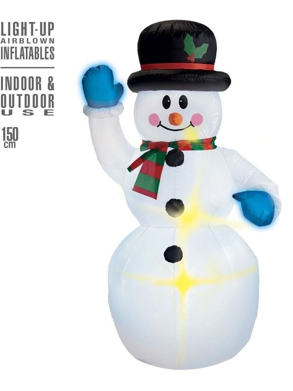 Opblaasbare sneeuwpop decoratie