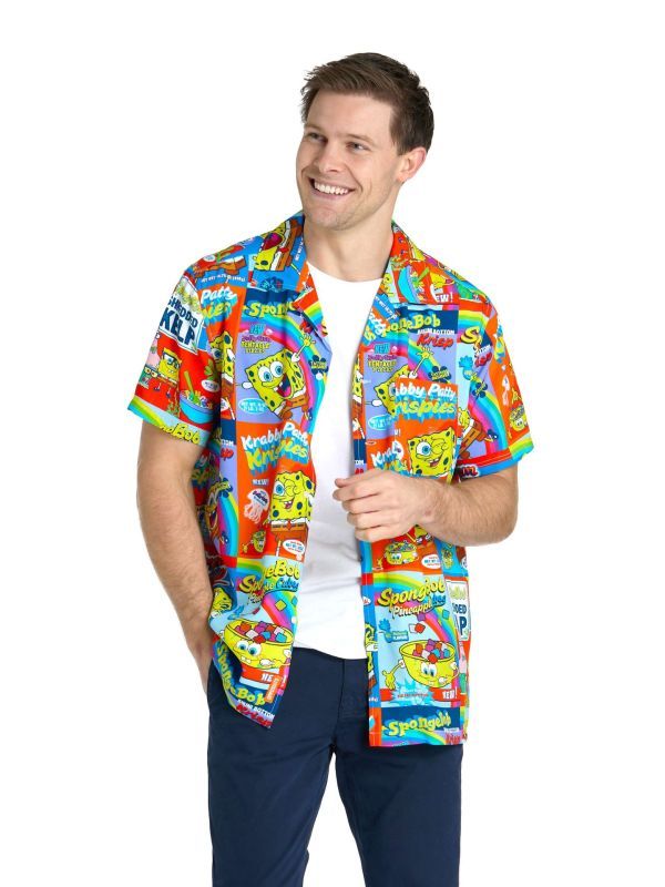 Opposuits Men's Hawaiians Shirt Spongebob™ Breakfast