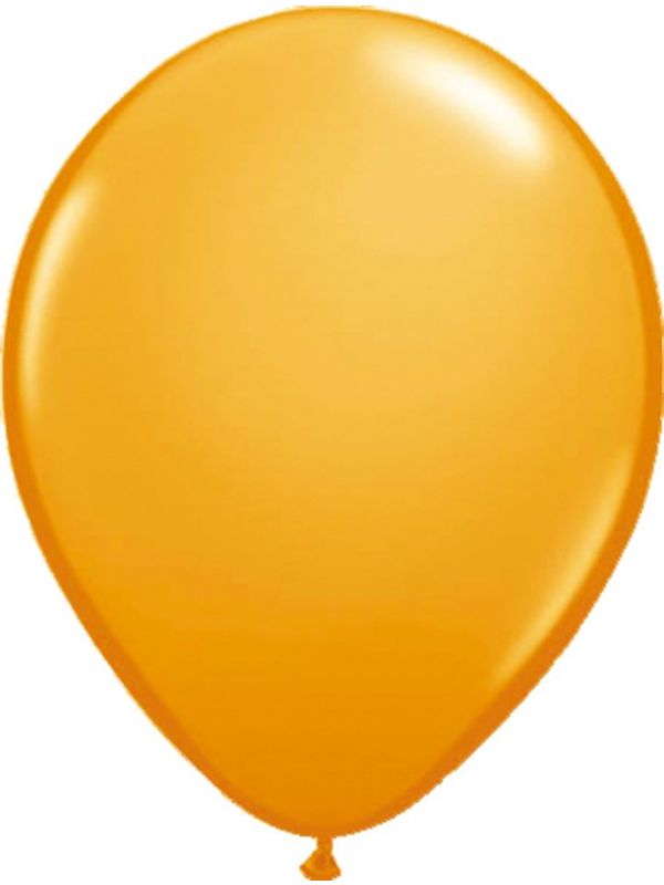 Oranje basic ballonnen 10 stuks