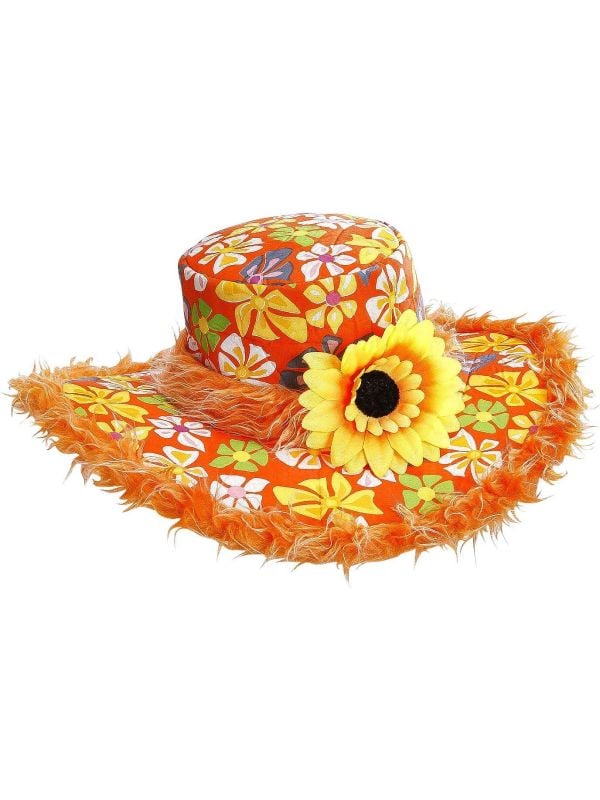 Oranje hippie hoed main product photo