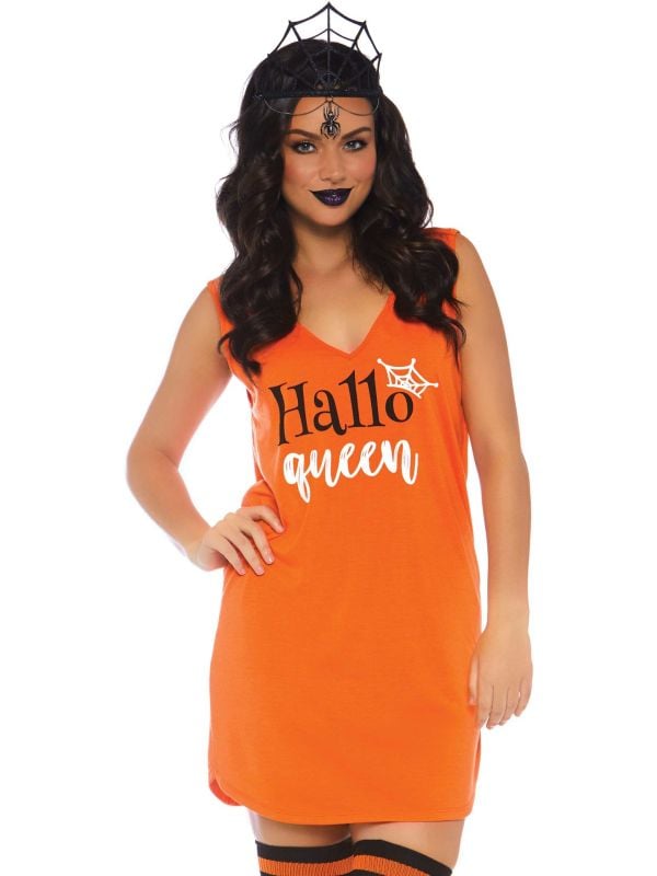 Oranje jurk halloween