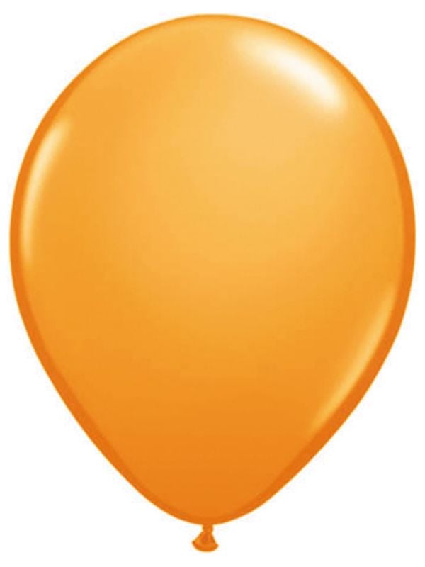 Oranje metallic ballonnen 10 stuks