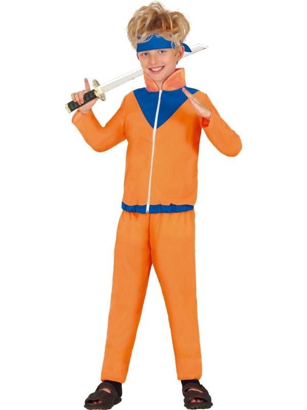 Oranje Naruto ninja outfit jongens