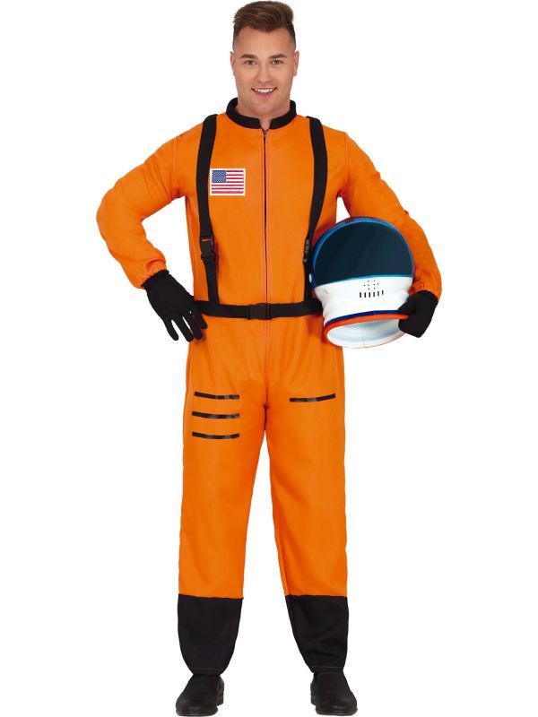 Oranje Ruimtevaarder Kostuum Heren main product photo