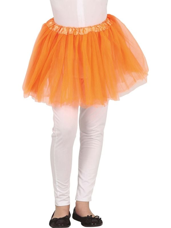 Oranje tutu kind