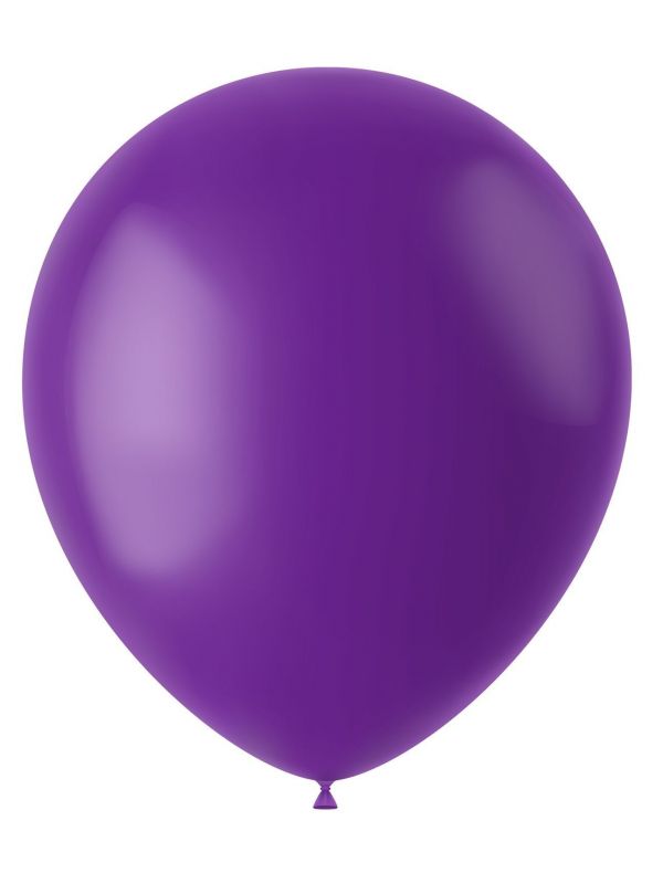 Orchid paarse mat ballonnen 50 stuks