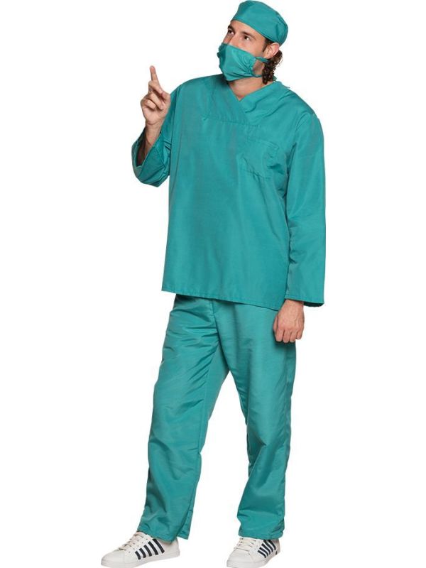 Origineel chirurg outfit met mondkapje main product photo