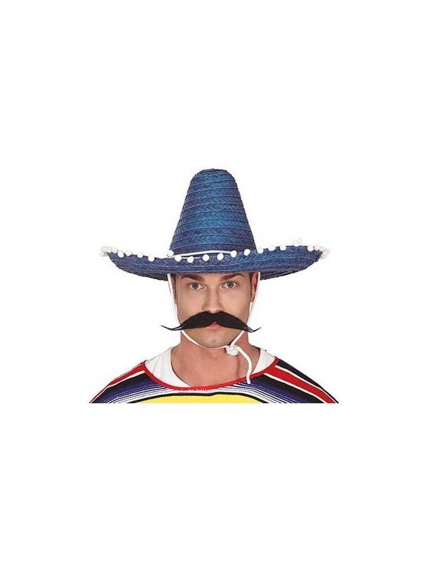 Originele Mexicaanse sombrero blauw