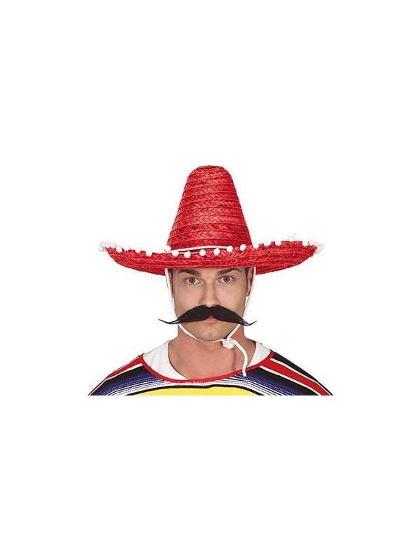 Originele Mexicaanse sombrero rood