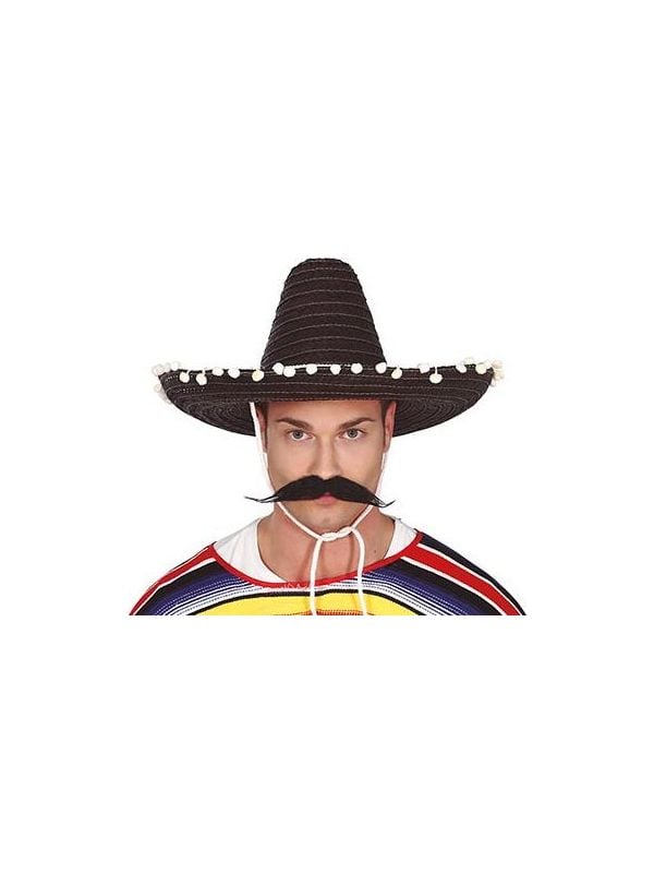 Originele Mexicaanse sombrero zwart