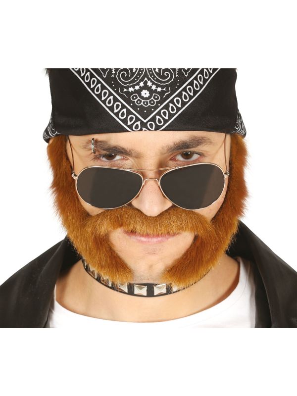 Outlaw bakkebaarden met snor main product photo